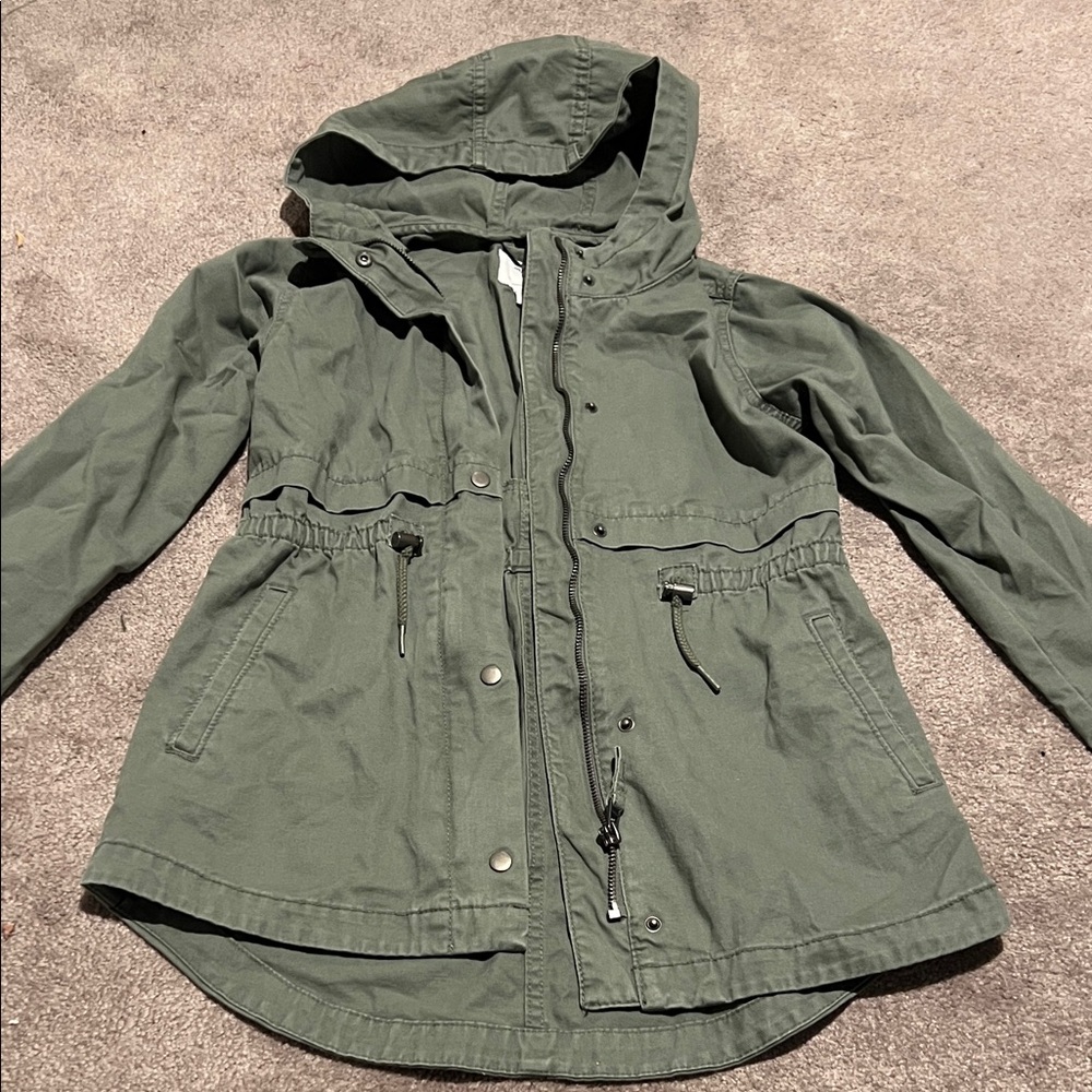 Old Navy Kids Green Hooded Jacket